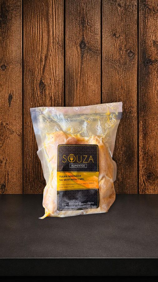 Meio da Asa (Tulipa) Mostarda/Ervas pct 600g